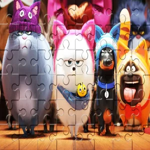 Solvy Puzzle – The Secret Life of Pets Animated Cat & Dog Jigsaw Puzzle