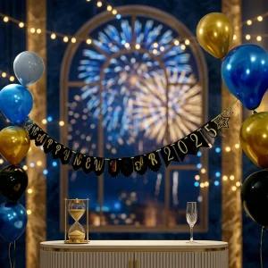 Premium Happy New Year Banner Decoration for Party