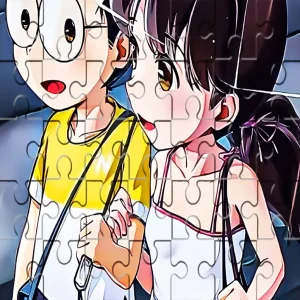 Cute Anime Couple Jigsaw Puzzle for Kids & Anime Lovers