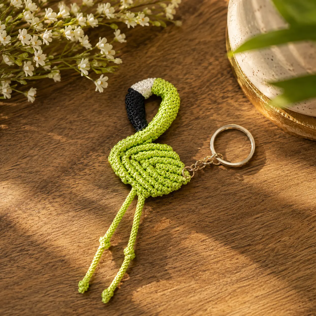Flamingo Key Ring